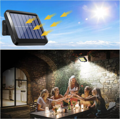 Lampa Solarna LED Ogrodowa Zewnętrzna z Czujnikiem Ruchu Zmierzchu Kinkiet - obrazek 11