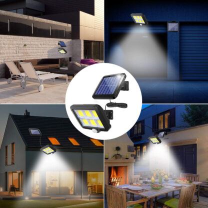 Lampa Solarna LED Ogrodowa Zewnętrzna z Czujnikiem Ruchu Zmierzchu Kinkiet - obrazek 3