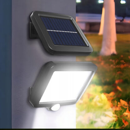 Lampa Solarna LED Ogrodowa Zewnętrzna z Czujnikiem Ruchu Zmierzchu Kinkiet - obrazek 9