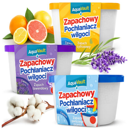 4 Zapachowy Pochłaniacz Wilgoci Wilgotności Osuszacz Powietrza do Auta Domu - obrazek 2