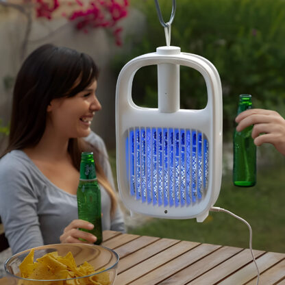 Lampa owadobójcza UV elektryczna łapka muchołapka na muchy owady komary - obrazek 4