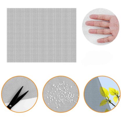 4 szt Moskitiera Siatka na Okno Okienna Komary Owady Przeciw Owadom 130x150 - obrazek 15