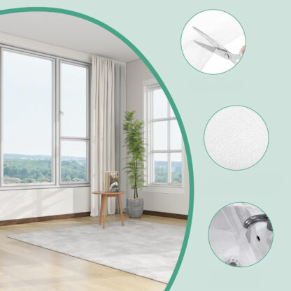 4 szt Moskitiera Siatka na Okno Okienna Przeciw Owadom Komary Owady 150x180 - obrazek 3